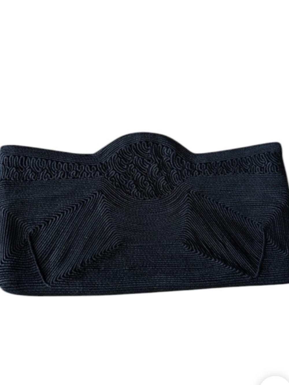 Vintage Black Art Deco CORDE Clutch - Picture 8 of 8